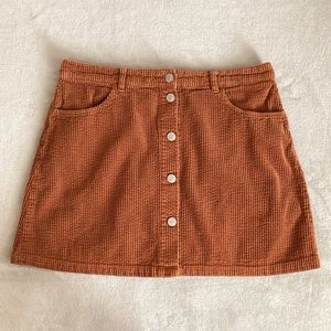 ZARA corduroy mini skirt